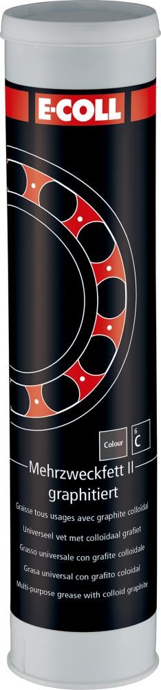 E-COLL Mehrzweckfett II graphit, Kartusche 400g