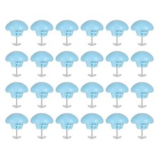 24Pcs Duvet Pin Duvet Clips, Mushroom Cotton Quilt Cover Pin Clips, Sky Blue