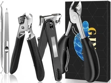 Toenail Clippers for Seniors Thick Toenails, Heavy Duty Large Toe Nail Clippe...