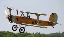 Udet U-12 Flamingo Sports Civil Desktop Wood Airplane New Model Large Scale 1/24