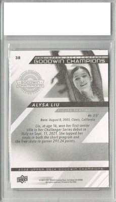 2022 Upper Deck Goodwin Champions - Alysa Liu #38 for sale online
