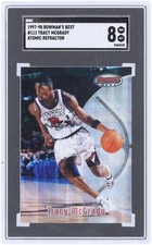 Tracey McGrady Raptors 97-98 Bowman Best Atomic Refractor #111 SGC 8 Rookie Card