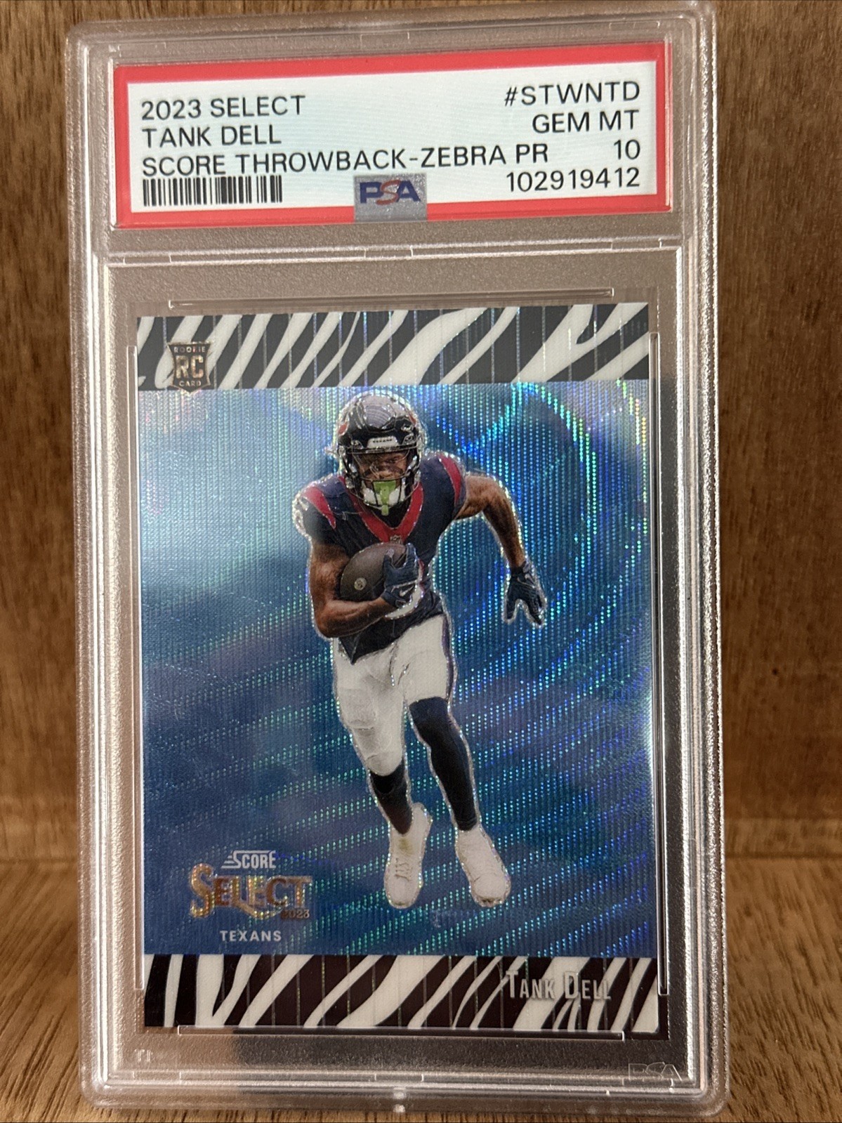 Tank Dell Panini Select Score Select Throwback #STWNTD Zebra Prizm