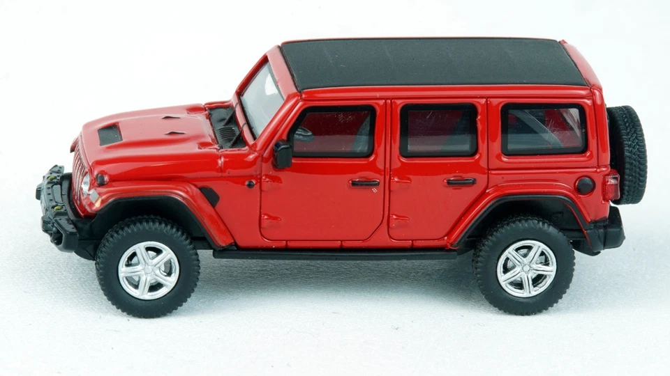 MicroCity87 Jeep Wrangler - Red #MC-870015 HO 1/87 Scale - Image 3 of 4