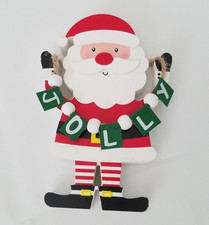 Santa Claus Holiday D cor Wooden 6" Stand Christmas Decoration Jolly Holiday