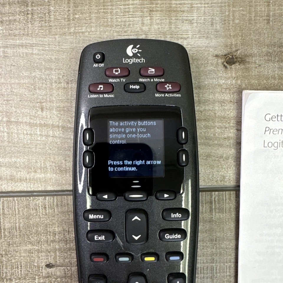 Logitech Harmony 700 Universal Remote Control w/Color LCD Screen w/Maual WORKS - Image 2 of 4