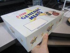 FIVE STAR general meats frozen food packaging box LID only 1950s Seattle WA