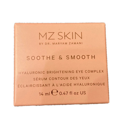 MZ Skin Soothe & Smooth Hyaluronic Brightening Eye Complex 0.47 fl oz NIB/SEALED