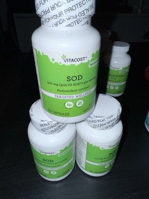 Vitacost SOD Antioxidant Catalyst 60 Capsules