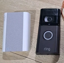 Ring Doorbell with 2 batteries including Chime Pro