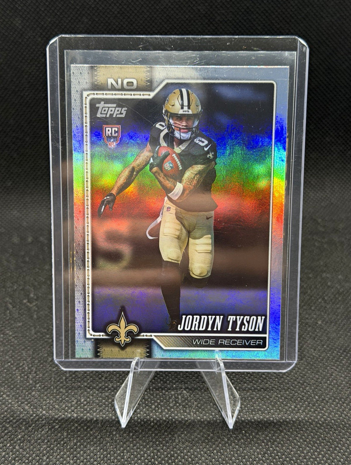 2026 Topps Flagship Jordyn Tyson RC Holo #320 Saints