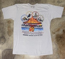 Vintage 1983 Florida Winter Mini Olympics Kawasaki,Honda Racing Shirt Size XL