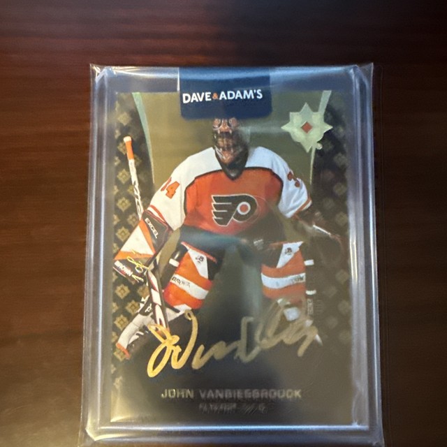 John Vanbiesbrouck 2020-21 UD Ultimate 1 of 1 Philadelphia Flyers on card auto