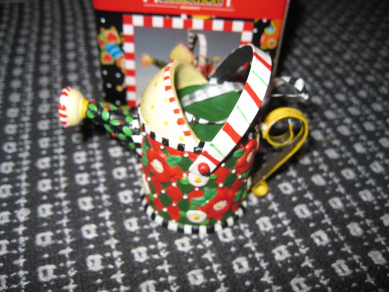 Mary Engelbreit Christmas Collection Ornament Watering Can ME0276 Flowers New