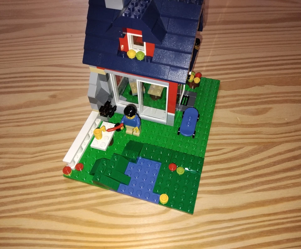 LEGO 3 en 1 la petite MAISON BLEUE set: 31009  Complet - Photo 2/4