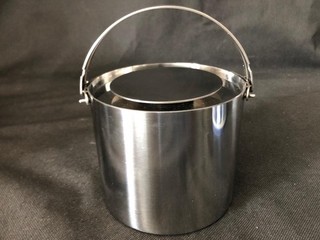 MIDCENTURY CYLINDA LINE EDELSTAHL STELTON EISKÜBEL ARNE JACOBSEN