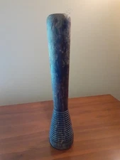 Antique Vintage Wooden Industrial Textile Bobbins Spool 12” Primitive Farmhouse