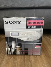 Nuovissima radio da cucina SONY ICF-C503 sotto mobile TV/METEO/FM/AM spedizione gratuita