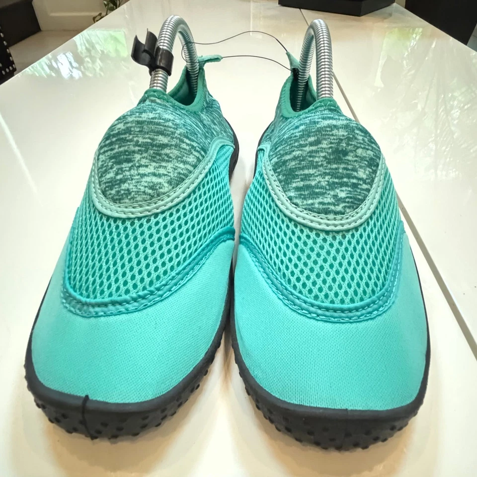 Sapato aquático feminino Wonder Nation verde com zíper tamanho 7 - Imagem 4 de 4