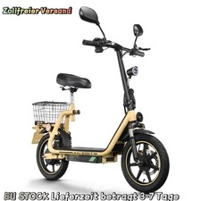 14" Elektroroller mit Sitz,Straßenzulassung&EEC,48V13AH TWOFISH M5 …