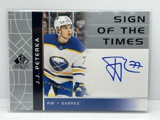 24-25 UD SP Authentic 22/23 Update Sign Of The Times Auto J.J. Peterka RSOTT-JP