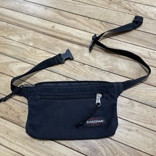 Borsa a tracolla Eastpak vintage anni 90 marsupio USA tracolla regolabile nera 6x10