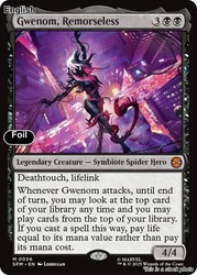 Gwenom, Remorseless 256/314 Marvel's Spider-Man Foil Mythic