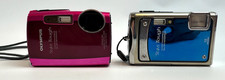 2 Olympus Stylus Tough Digital Cameras 3000 6000 AS-IS Untested Parts/Repair