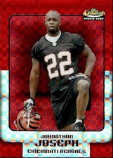 L711 JOHNATHAN JOSEPH RC 2006 TOPPS FINEST RED XFRACTOR /250 BENGALS #144