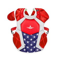 All-Star System7 Axis USA NOCSAE Youth Catcher's Chest Protector - USA