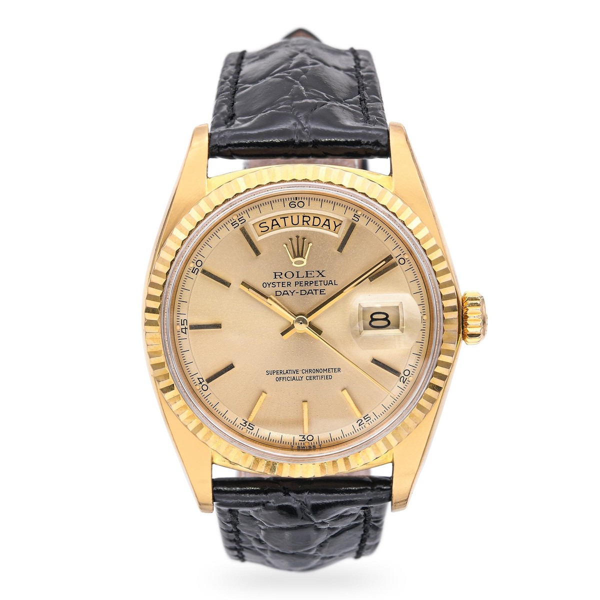 Luxury Solid 18K Gold Watch. Artisan-crafted of solid 18K Gold, Sterling Silver 18k Men Gold Watch - 633 For Sale on 1stDibs | solid 18k  main image 3