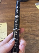 C C Sterling Silver Real Black Pearl Ring Size 6