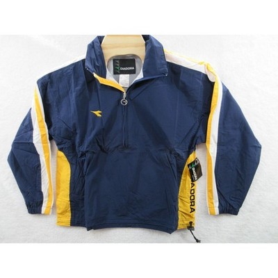 Y2K NWT DIADORA Canova Soccer Youth Large YL Nylon Pullover Jacket