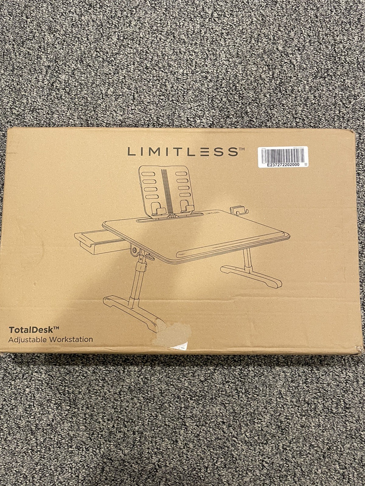Limitless Total Office Desk Adjustable Workstation White
