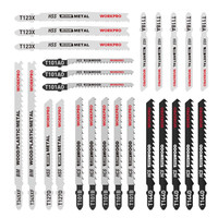 Workpro Stichsaegeblaetter Set 25 Teilig T-Schaft HSS BIM HCS Holz Metall