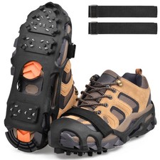 Ice Cleats, Crampons Ice Cleats for Shoes and Boots Men Women Kids,Non Slip 2...