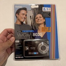 Vivitar ViviCam 8025 Digital Camera 8.1 MP Black 8X Zoom 2.4in Touch Screen