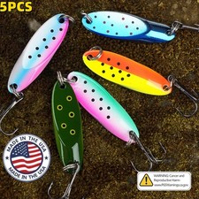 5pcs Metal Jig Lure Shore 3.5g-21g Spoon Jigging Bass Saltwater Fishing Tackle
