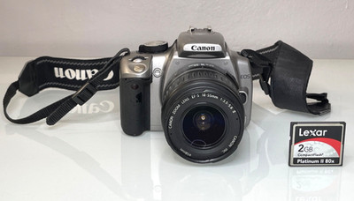 Canon EOS Digital Rebel XT 350D 8MP DSLR Camera w/ EFS 18-55mm Lens