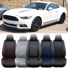 For Ford Mustang Car 25 Seat Cover Luxury Leather Full Set Front Rear Cushion