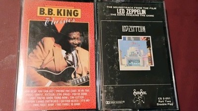Lot of 2 Cassette Tapes Best of BB King & Led Zeppelin Tested Working