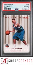 2008 SKYBOX RUBY #205 KEVIN LOVE RC #/50 POP 2 PSA 10