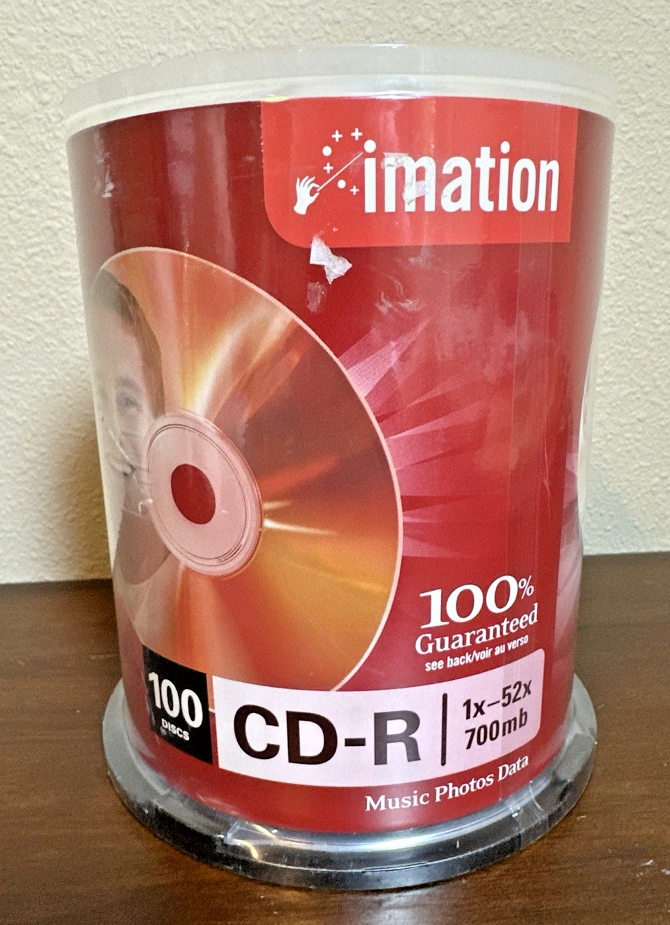 Imation CD-R 700mb 1x-52x 100 Pack discs for music photos data New and Sealed