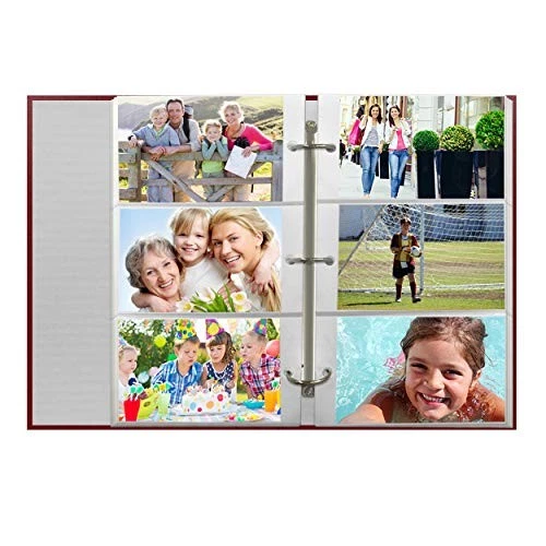 3-Ring Pocket Burgundy Album For 504 Photos - 4"X6" - Image 4 of 4