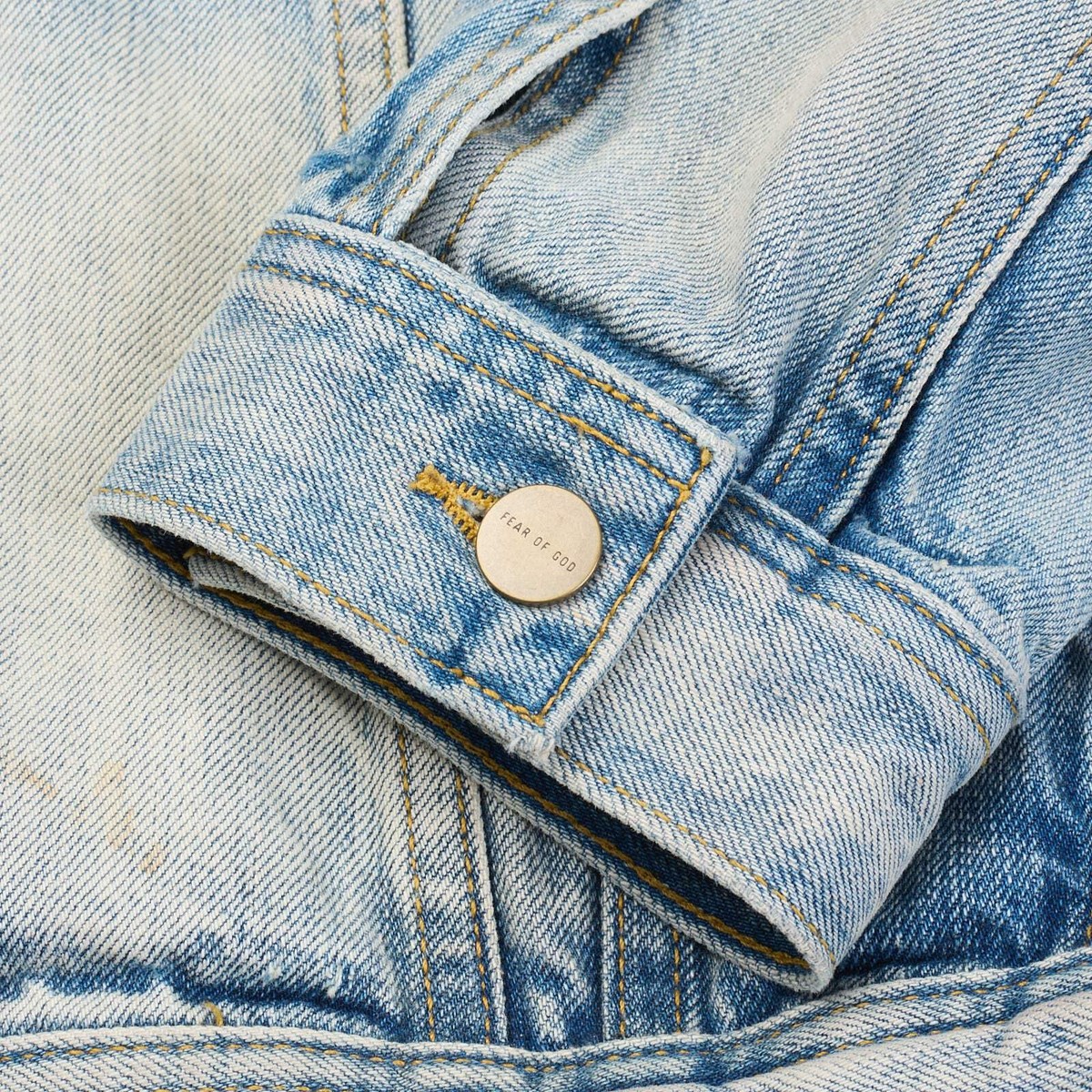 FEAR OF GOD Seventh Collection Blue Trucker Denim Jacket US L | eBay