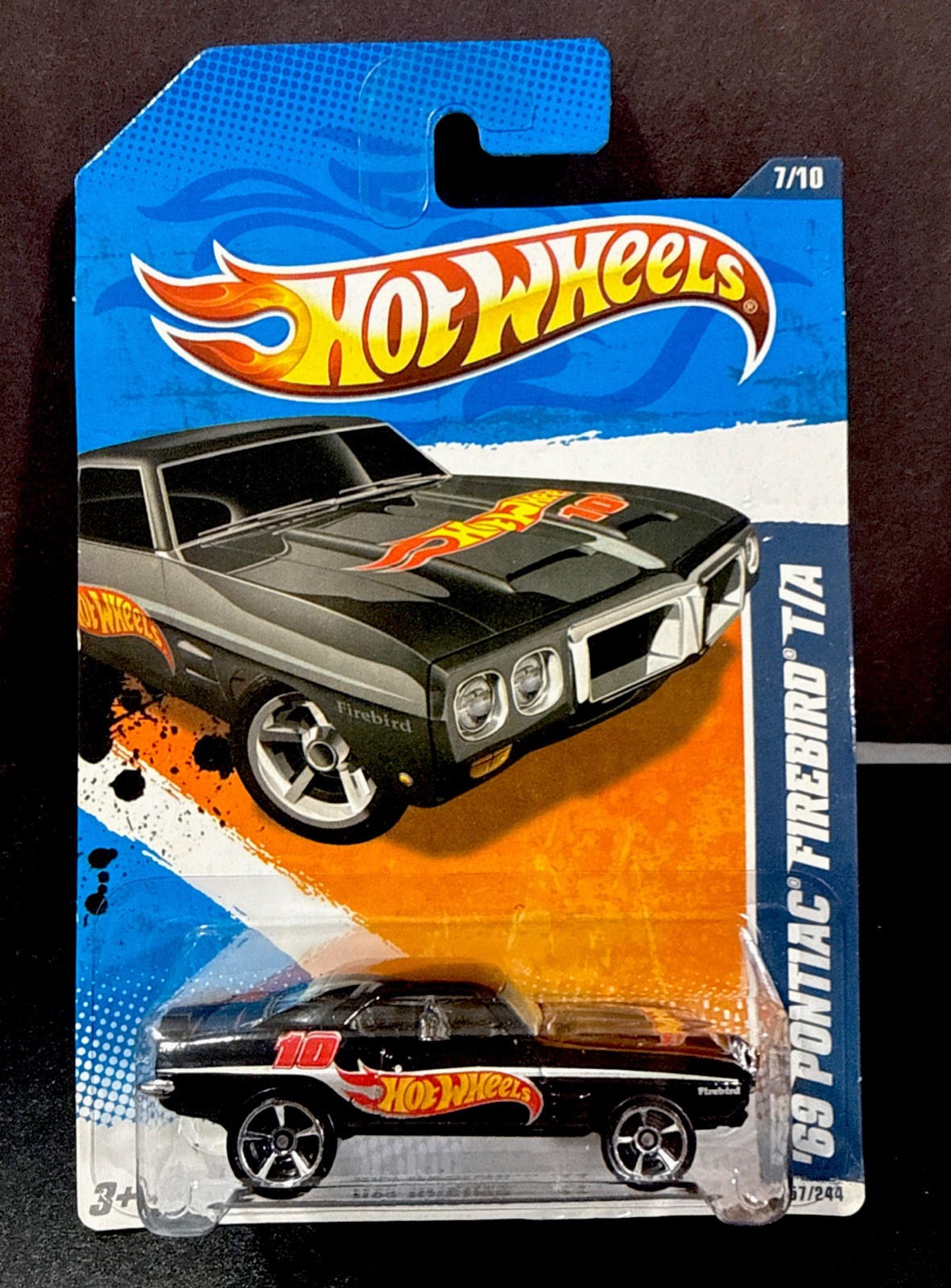 Hot Wheels 2011 ‘69 Pontiac Firebird T/A-HW Racing - Black, MC5 Wheels- American