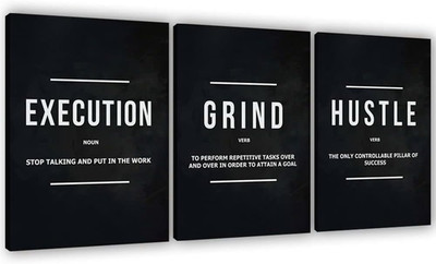 Success Canvas Painting Wall Art Quote Motivational Wall Art Execute Wall Decor