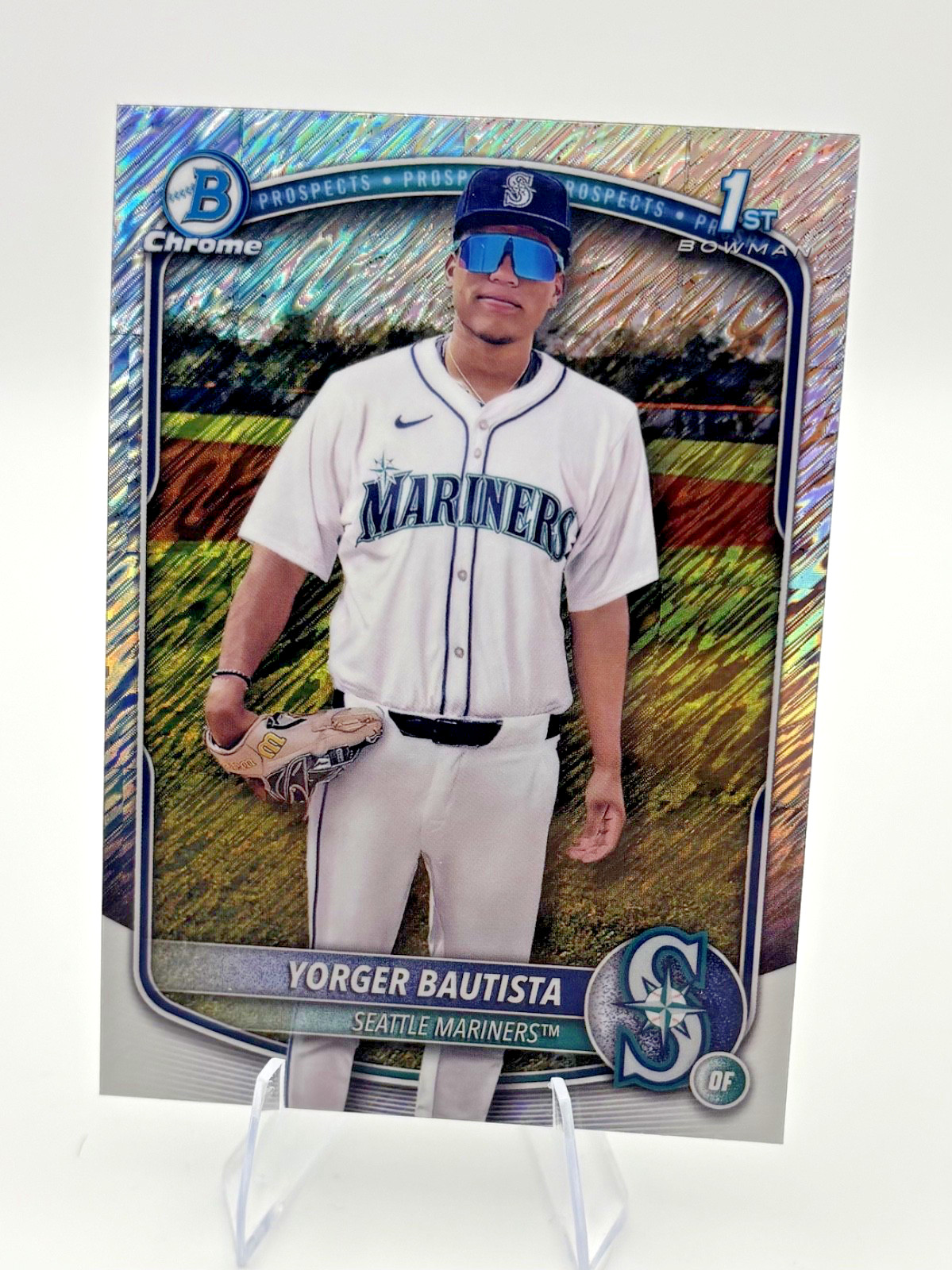 2025 Bowman Chrome - Prospects Yorger Bautista #BCP-194 Shimmer Refractor (RC)