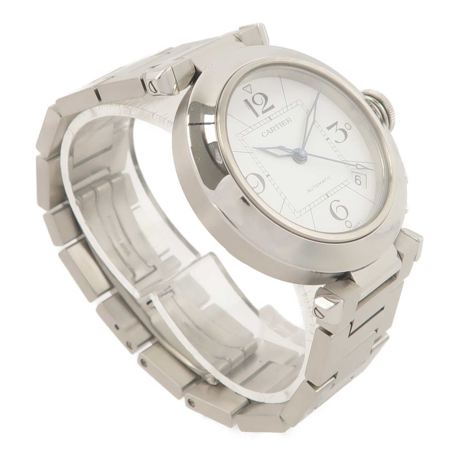 CARTIER Pasha C Automatic Watch W31074M7 Stainless Steel White image 4