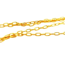 14K Gold-Filled Long Cable Chain by the Foot | 2x3.7mm Oval Link Chain | Real Go
